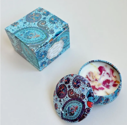 Dried Flower Scented Candle – Floral Aromatherapy Candle Gift