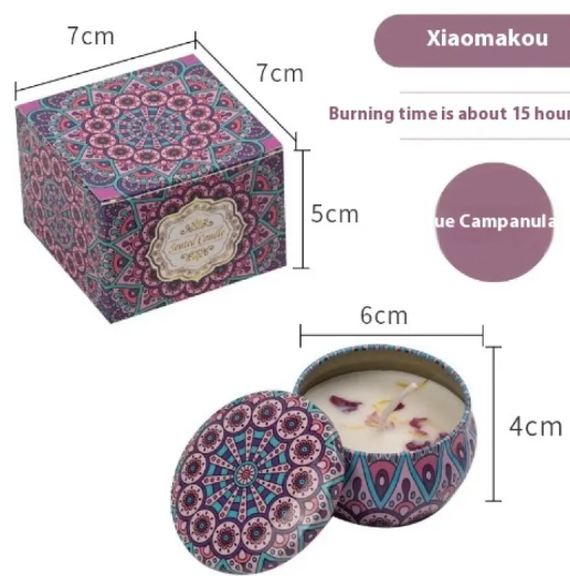 Dried Flower Scented Candle – Floral Aromatherapy Candle Gift