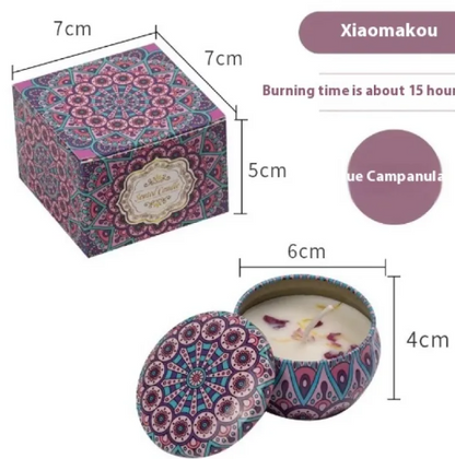 Dried Flower Scented Candle – Floral Aromatherapy Candle Gift