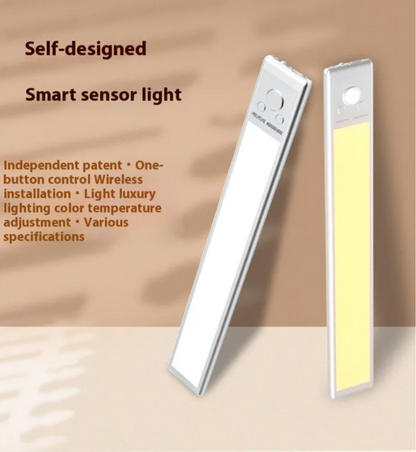 Smart sensor LED light with wireless installation and adjustable colour temperature