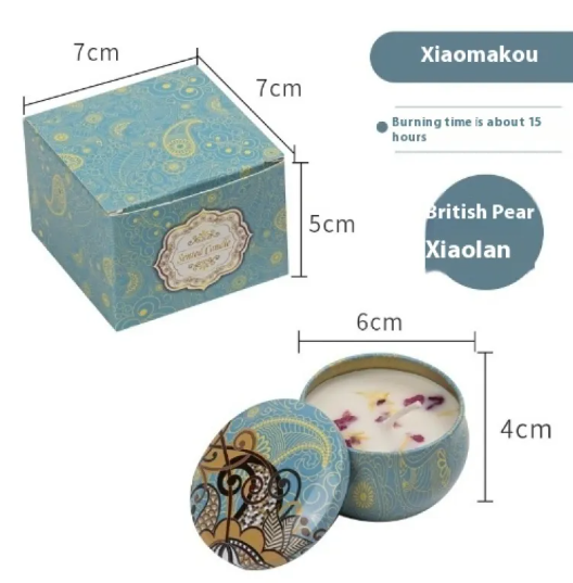 Dried Flower Scented Candle – Floral Aromatherapy Candle Gift
