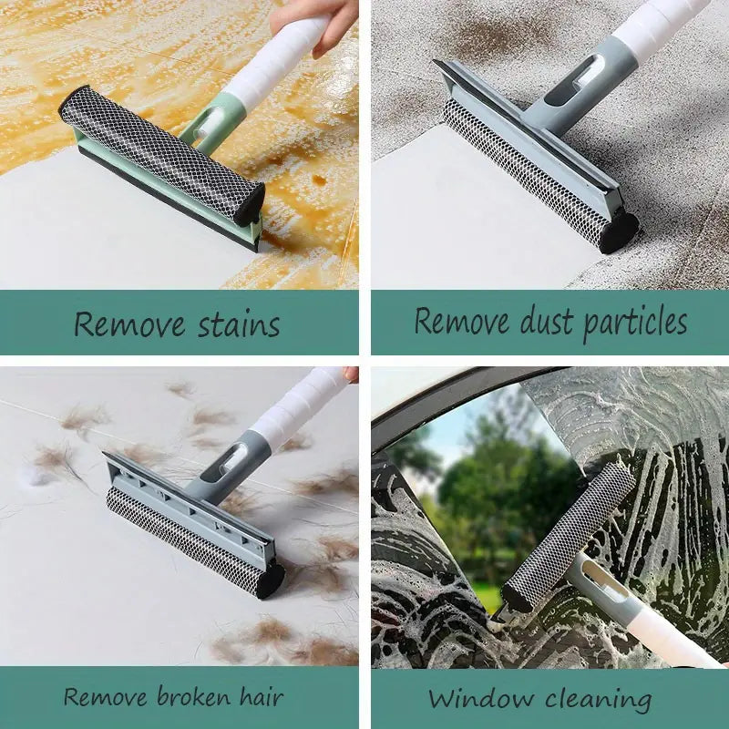3-in-1 Window Cleaner – Spray Squeegee & Double-Sided Glass Wiper