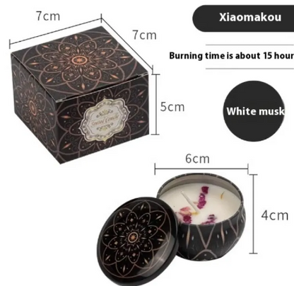 Dried Flower Scented Candle – Floral Aromatherapy Candle Gift