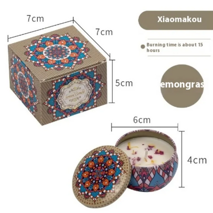 Dried Flower Scented Candle – Floral Aromatherapy Candle Gift