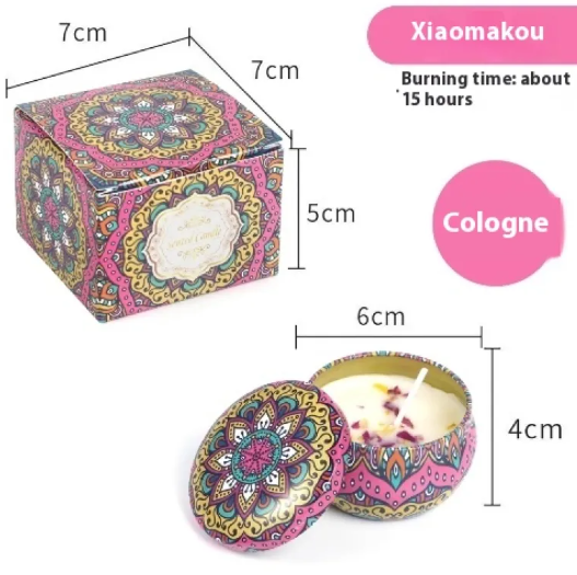 Dried Flower Scented Candle – Floral Aromatherapy Candle Gift