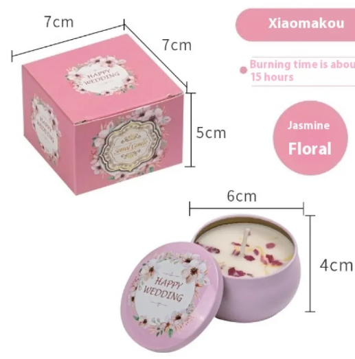 Dried Flower Scented Candle – Floral Aromatherapy Candle Gift