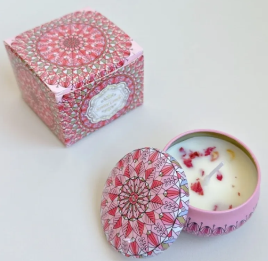 Dried Flower Scented Candle – Floral Aromatherapy Candle Gift
