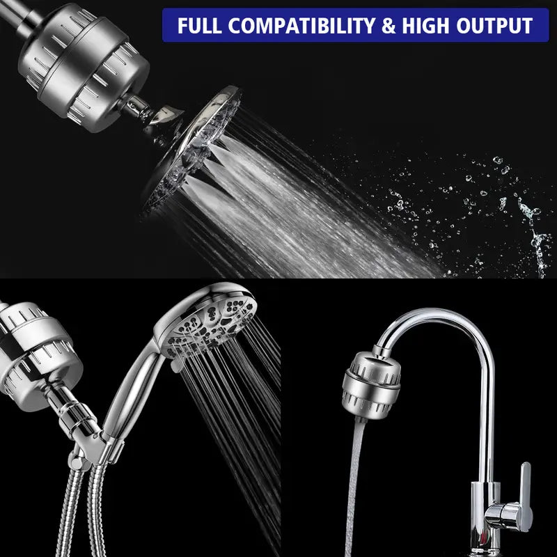 Vitamin C Shower Filter for Hard Water - Multi-Stage Filtration
