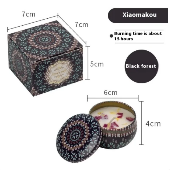 Dried Flower Scented Candle – Floral Aromatherapy Candle Gift