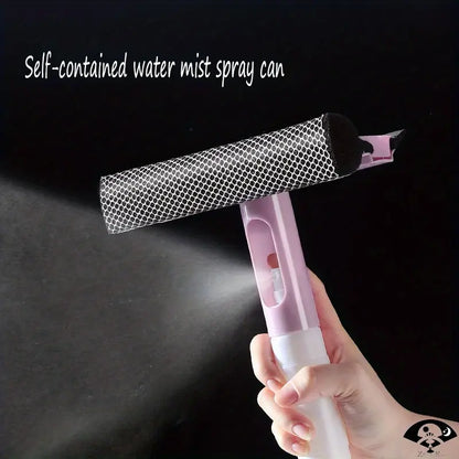 3-in-1 Window Cleaner – Spray Squeegee & Double-Sided Glass Wiper