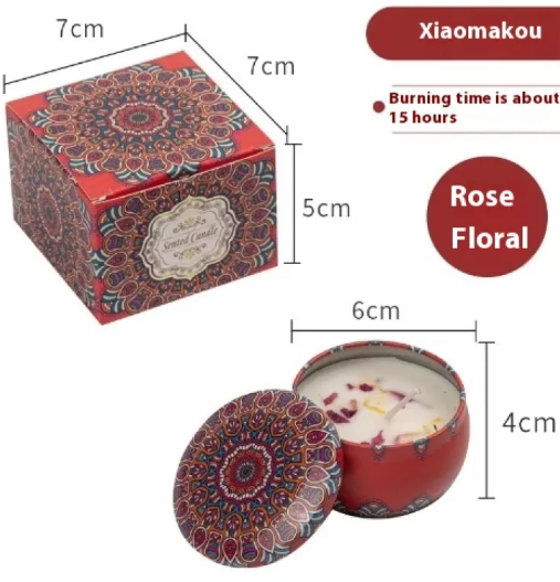 Dried Flower Scented Candle – Floral Aromatherapy Candle Gift