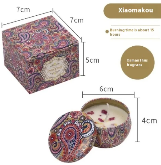 Dried Flower Scented Candle – Floral Aromatherapy Candle Gift