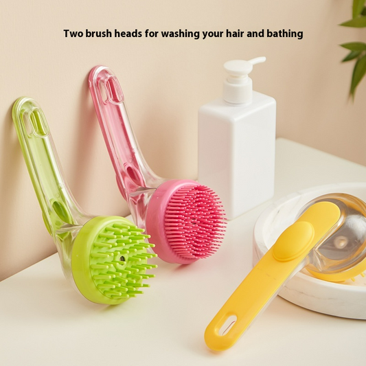 Long Handle Shampoo Brush & Bath Back Scrubber – Scalp Massager