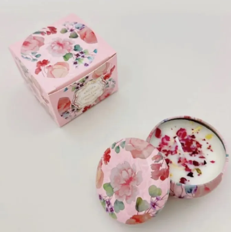 Dried Flower Scented Candle – Floral Aromatherapy Candle Gift