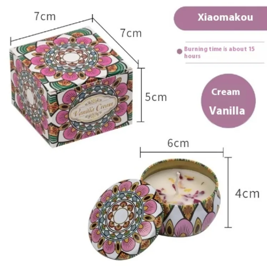 Dried Flower Scented Candle – Floral Aromatherapy Candle Gift